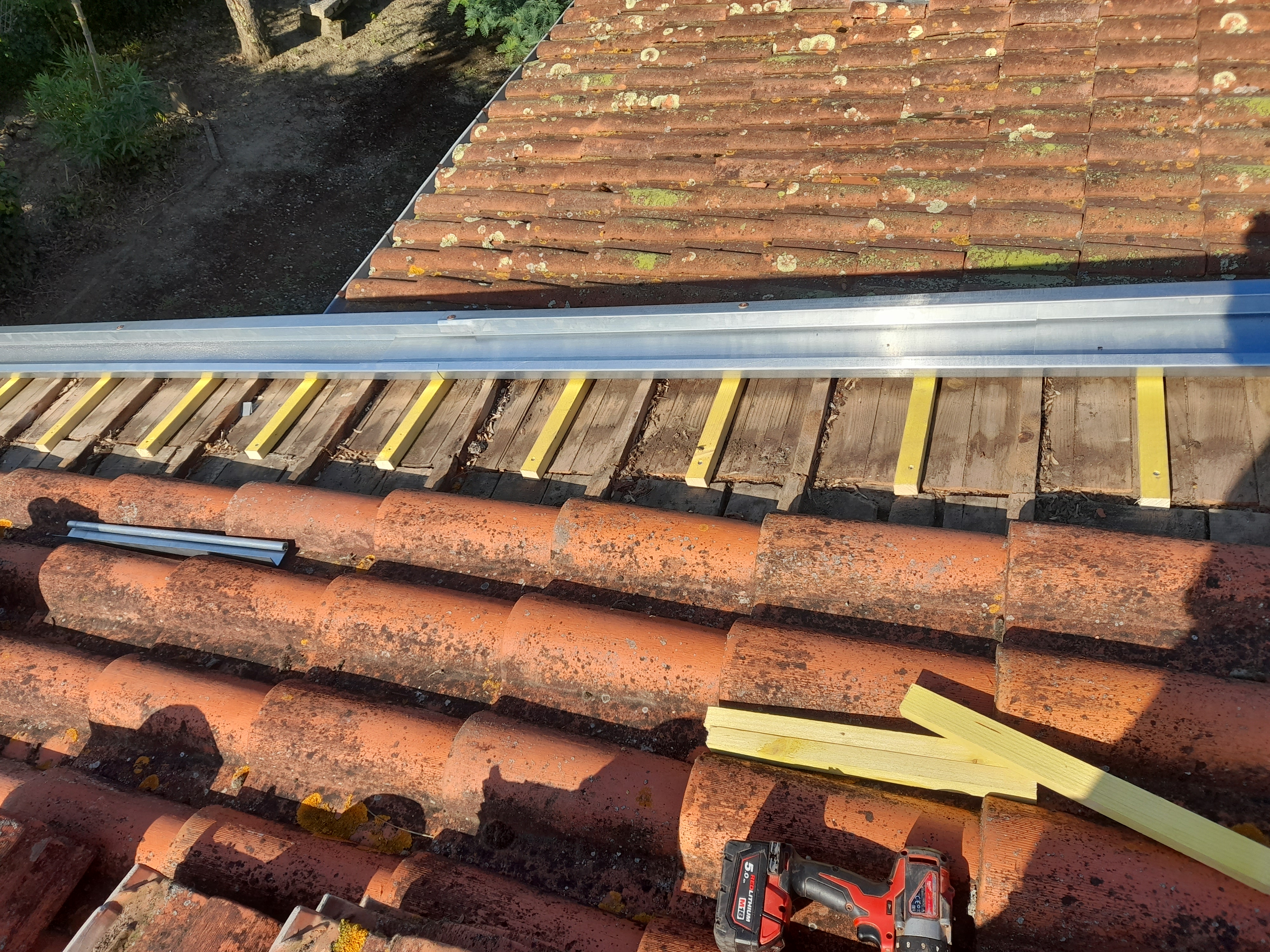 Image de couloir de rive en place