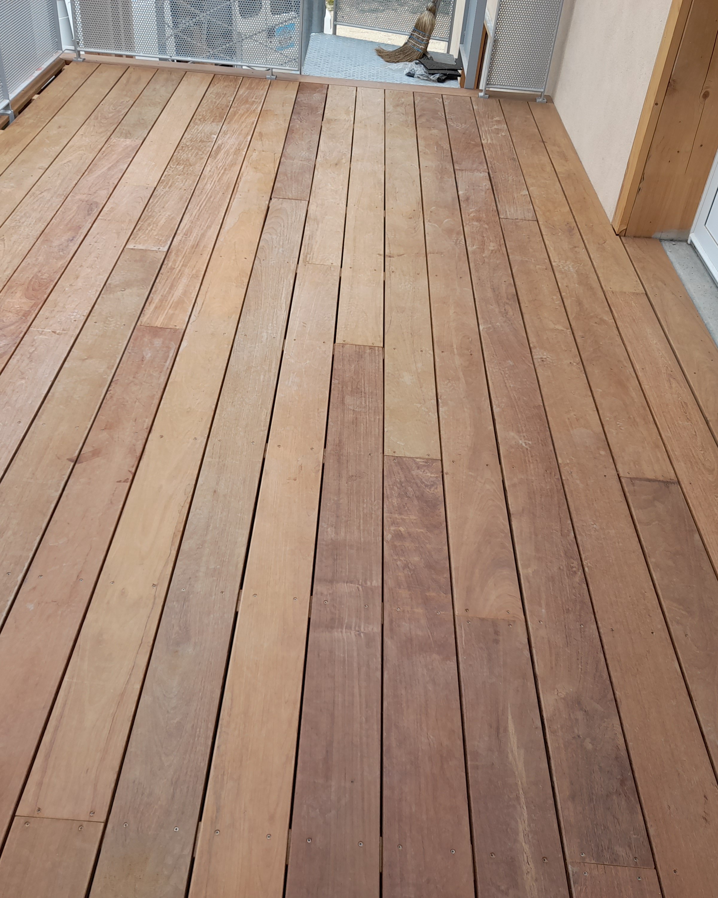 Image du plancher bois ipé terminé